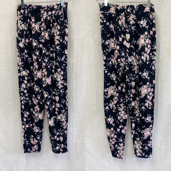 Vintage 90s floral print high‎ rise lightweight tapered leg pants x small-small - Picture 13 of 13
